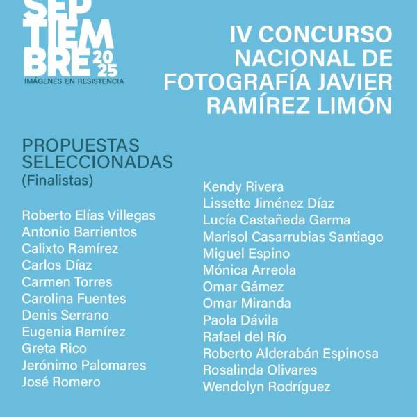 Finalistas del IV Concurso Nacional de Fotografía 